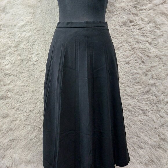 Vintage Episode Women's Black A Line Skirt Knee Length US 6 - Picture 1 of 8